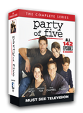 Party of Five Complete series on DVD. 24 discs contain all 142 episodes throughout six seasons.