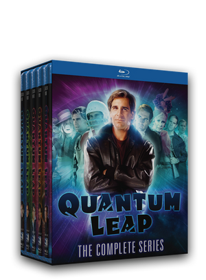 The complete series on Blu-ray. 18 disc set with over 76 hours of sci-fi, time traveling action. Starring Scott Bakula and Dean Stockwell.