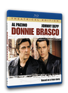 Posing as jewel broker Donnie Brasco, FBI agent Joseph D. Pistone is granted entrance into the violent mob family of aging hit man Lefty Ruggiero. Johnny Depp and Al Pacino star in this epic film, available on Blu-ray.